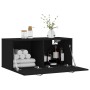 Wandschrank Holzwerkstoff schwarz 80x36,5x35 cm von vidaXL, Schließfächer und Lagerschränke - Ref: Foro24-830069, Preis: 57,9...