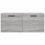 Sonoma gray engineered wood wall cabinet 80x36.5x35 cm by vidaXL, Lockers and storage cabinets - Ref: Foro24-830090, Price: 3...