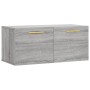 Sonoma gray engineered wood wall cabinet 80x36.5x35 cm by vidaXL, Lockers and storage cabinets - Ref: Foro24-830066, Price: 3...