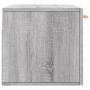 Sonoma gray engineered wood wall cabinet 80x36.5x35 cm by vidaXL, Lockers and storage cabinets - Ref: Foro24-830066, Price: 3...