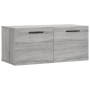 Engineered wood Sonoma gray wall cabinet 80x36.5x35 cm by vidaXL, Lockers and storage cabinets - Ref: Foro24-830106, Price: 4...