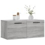 Engineered wood Sonoma gray wall cabinet 80x36.5x35 cm by vidaXL, Lockers and storage cabinets - Ref: Foro24-830106, Price: 4...