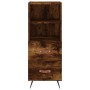 Aparador madera de ingeniería roble ahumado 34,5x34x90 cm de vidaXL, Aparadores - Ref: Foro24-828641, Precio: 61,73 €, Descue...