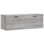 Armario de pared madera ingeniería gris Sonoma 100x36,5x35 cm de vidaXL, Taquillas y armarios de almacenamiento - Ref: Foro24...