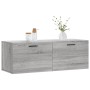 Sonoma gray engineered wood wall cabinet 100x36.5x35 cm by vidaXL, Lockers and storage cabinets - Ref: Foro24-830154, Price: ...