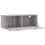 Armario de pared madera ingeniería gris Sonoma 100x36,5x35 cm de vidaXL, Taquillas y armarios de almacenamiento - Ref: Foro24...