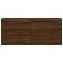 Armario de pared madera ingeniería marrón roble 80x36,5x35 cm de vidaXL, Taquillas y armarios de almacenamiento - Ref: Foro24...