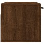 Eichenbrauner Wandschrank aus Holzwerkstoff, 80 x 36,5 x 35 cm von vidaXL, Schließfächer und Lagerschränke - Ref: Foro24-8301...