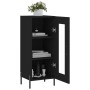 Aparador de madera contrachapada negro 34,5x34x90 cm de vidaXL, Aparadores - Ref: Foro24-828805, Precio: 62,51 €, Descuento: %