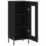 Aparador de madera contrachapada negro 34,5x34x90 cm de vidaXL, Aparadores - Ref: Foro24-828805, Precio: 62,51 €, Descuento: %