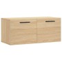 Wandschrank aus Sonoma-Eichenholzwerkstoff, 80 x 36,5 x 35 cm von vidaXL, Schließfächer und Lagerschränke - Ref: Foro24-83010...