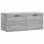 Sonoma gray engineered wood wall cabinet 80x36.5x35 cm by vidaXL, Lockers and storage cabinets - Ref: Foro24-830058, Price: 3...