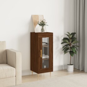 Oak brown engineered wood sideboard 34.5x34x90 cm by vidaXL, Sideboards - Ref: Foro24-828787, Price: 54,38 €, Discount: %