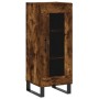 Aparador madera de ingeniería roble ahumado 34,5x34x90 cm de vidaXL, Aparadores - Ref: Foro24-828825, Precio: 61,40 €, Descue...