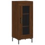 Oak brown engineered wood sideboard 34.5x34x90 cm by vidaXL, Sideboards - Ref: Foro24-828803, Price: 60,44 €, Discount: %