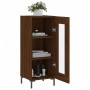 Oak brown engineered wood sideboard 34.5x34x90 cm by vidaXL, Sideboards - Ref: Foro24-828803, Price: 60,44 €, Discount: %