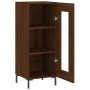 Oak brown engineered wood sideboard 34.5x34x90 cm by vidaXL, Sideboards - Ref: Foro24-828803, Price: 60,44 €, Discount: %