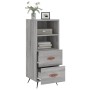 Aparador madera de ingeniería gris Sonoma 34,5x34x90 cm de vidaXL, Aparadores - Ref: Foro24-828642, Precio: 63,69 €, Descuent...