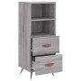 Aparador madera de ingeniería gris Sonoma 34,5x34x90 cm de vidaXL, Aparadores - Ref: Foro24-828642, Precio: 63,69 €, Descuent...