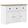 BODO Sideboard Massives Kiefernholz weiß und braun 115,5x44x80 cm von vidaXL, Sideboards - Ref: Foro24-355066, Preis: 239,31 ...