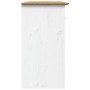 Aparador BODO madera maciza pino blanco y marrón 115,5x44x80 cm de vidaXL, Aparadores - Ref: Foro24-355066, Precio: 264,20 €,...