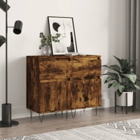 Sideboards 2 Stück, Holzwerkstoff, geräucherte Eiche, 40 x 35 x 70 cm von vidaXL, Sideboards - Ref: Foro24-831159, Preis: 61,...