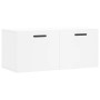 White engineered wood wall cabinet 80x36.5x35 cm by vidaXL, Lockers and storage cabinets - Ref: Foro24-830084, Price: 49,26 €...