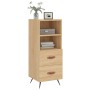 Aparador madera contrachapada color roble Sonoma 34,5x34x90 cm de vidaXL, Aparadores - Ref: Foro24-828639, Precio: 61,99 €, D...