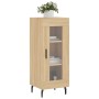 Aparador madera contrachapada color roble Sonoma 34,5x34x90 cm de vidaXL, Aparadores - Ref: Foro24-828815, Precio: 58,58 €, D...