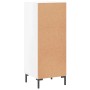 Aparador de madera contrachapada blanco brillante 34,5x34x90 cm de vidaXL, Aparadores - Ref: Foro24-828798, Precio: 64,99 €, ...