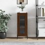 Oak brown engineered wood sideboard 34.5x34x90 cm by vidaXL, Sideboards - Ref: Foro24-828811, Price: 62,99 €, Discount: %