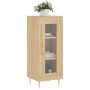 Aparador madera contrachapada color roble Sonoma 34,5x34x90 cm de vidaXL, Aparadores - Ref: Foro24-828783, Precio: 55,26 €, D...