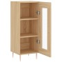 Aparador madera contrachapada color roble Sonoma 34,5x34x90 cm de vidaXL, Aparadores - Ref: Foro24-828783, Precio: 55,26 €, D...