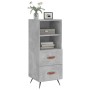 Aparador de madera contrachapada gris hormigón 34,5x34x90 cm de vidaXL, Aparadores - Ref: Foro24-828640, Precio: 61,73 €, Des...