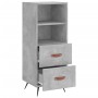 Concrete gray plywood sideboard 34.5x34x90 cm by vidaXL, Sideboards - Ref: Foro24-828640, Price: 61,73 €, Discount: %