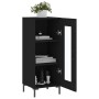 Black plywood sideboard 34.5x34x90 cm by vidaXL, Sideboards - Ref: Foro24-828797, Price: 60,26 €, Discount: %