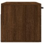 Armario de pared madera ingeniería marrón roble 80x36,5x35 cm de vidaXL, Taquillas y armarios de almacenamiento - Ref: Foro24...