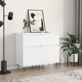 2 white engineered wood sideboards 40x35x70 cm by vidaXL, Sideboards - Ref: Foro24-831149, Price: 87,99 €, Discount: %