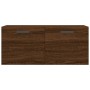 Armario de pared madera ingeniería marrón roble 80x36,5x35 cm de vidaXL, Taquillas y armarios de almacenamiento - Ref: Foro24...