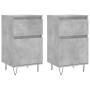 Aparadores 2 uds madera de ingeniería gris hormigón 40x35x70 cm de vidaXL, Aparadores - Ref: Foro24-831157, Precio: 62,25 €, ...