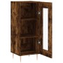 Aparador madera de ingeniería roble ahumado 34,5x34x90 cm de vidaXL, Aparadores - Ref: Foro24-828785, Precio: 54,56 €, Descue...