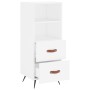 White engineered wood sideboard 34.5x34x90 cm by vidaXL, Sideboards - Ref: Foro24-828636, Price: 63,99 €, Discount: %