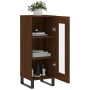 Engineered wood brown oak sideboard 34.5x34x90 cm by vidaXL, Sideboards - Ref: Foro24-828827, Price: 63,23 €, Discount: %