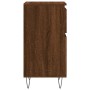 Aparadores 2 uds madera de ingeniería marrón roble 40x35x70 cm de vidaXL, Aparadores - Ref: Foro24-831163, Precio: 64,26 €, D...