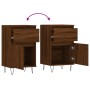 Aparadores 2 uds madera de ingeniería marrón roble 40x35x70 cm de vidaXL, Aparadores - Ref: Foro24-831163, Precio: 64,26 €, D...