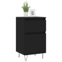 Black engineered wood sideboard 40x35x70 cm by vidaXL, Sideboards - Ref: Foro24-831150, Price: 47,20 €, Discount: %