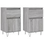 Aparadores 2 uds madera de ingeniería gris Sonoma 40x35x70 cm de vidaXL, Aparadores - Ref: Foro24-831161, Precio: 64,26 €, De...