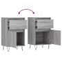 Aparadores 2 uds madera de ingeniería gris Sonoma 40x35x70 cm de vidaXL, Aparadores - Ref: Foro24-831161, Precio: 64,26 €, De...