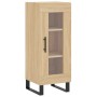 Aparador madera contrachapada color roble Sonoma 34,5x34x90 cm de vidaXL, Aparadores - Ref: Foro24-828823, Precio: 61,40 €, D...