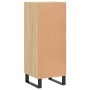 Aparador madera contrachapada color roble Sonoma 34,5x34x90 cm de vidaXL, Aparadores - Ref: Foro24-828823, Precio: 61,40 €, D...